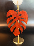 Monstera Leaf Earrings Pair