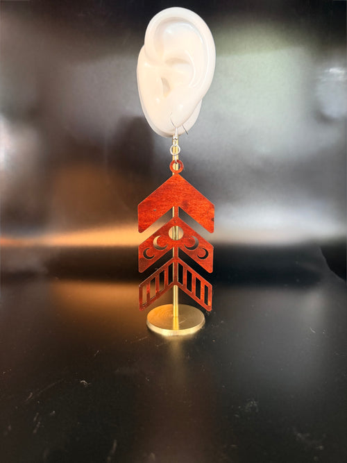 Boho arrow, sun & moon earrings pair