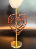 Heart Mandala Earrings Pair 2